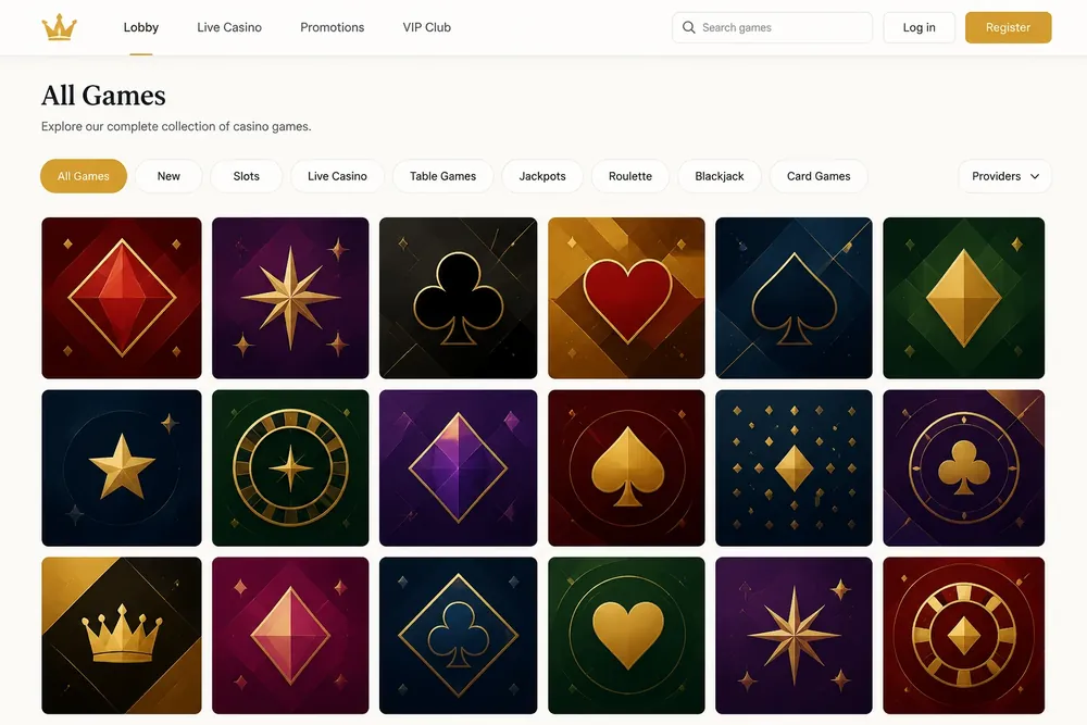 Blackjack, Roulette and Bingo